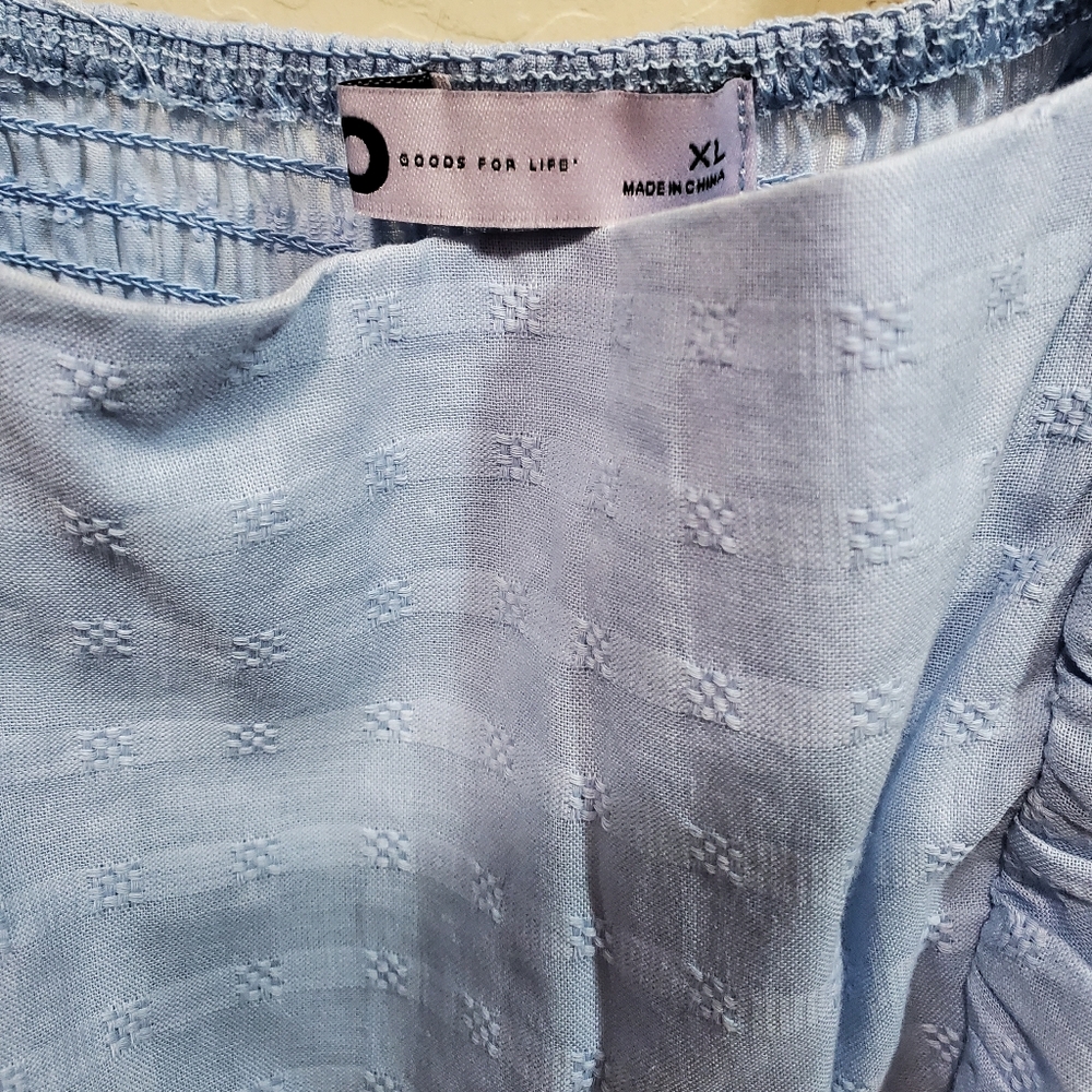 Juniors' SO® Ruffle Tiered Eyelet Blouse - Picture 5 of 5